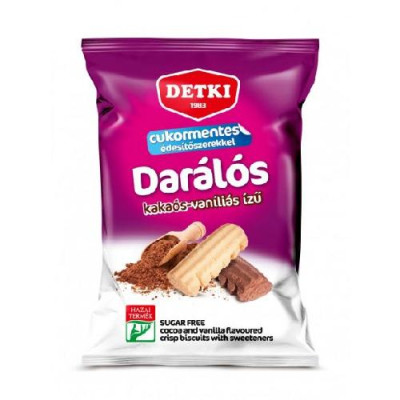 Darálós keksz cukormentes édes vaníliás kakaós 180 g (21 db/#) DETKI