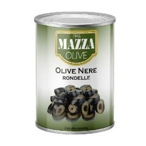 Olívabogyó fekete szeletelt 2.650 ml /1.320 g MAZZA