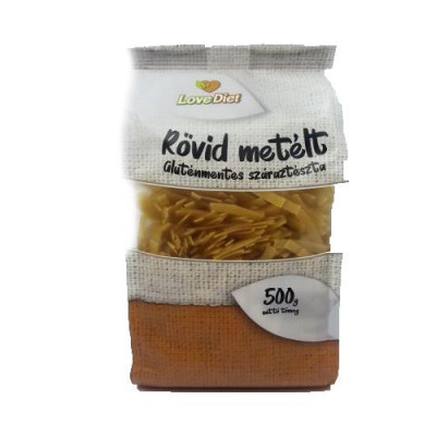 Rövid metélt gluténmentes 500 g LOVE DIET