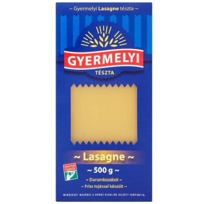 Lasagne 4 tojásos 500 g GYERMELYI